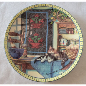 Vtg Knowles Lazy Morning by Hannah Hollister Ingmire Collectible Plate #9182B